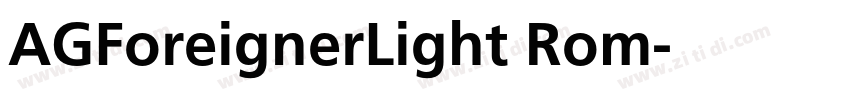 AGForeignerLight Rom字体转换